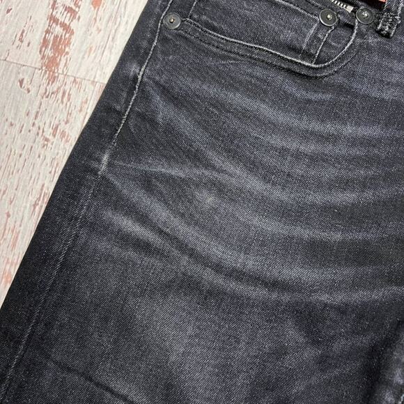 R13 Biker Boy Jeans SIZE 29 WAIST 32 x 26 Stardust Black Distressed Soft Denim - Picture 5 of 15